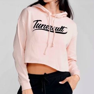 Tunercult Pink Cropped Hoodie